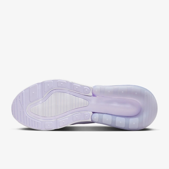 Bling Womens Nike Air Max 270 Purple Sneakers Customized With Clear Crystals - Picture 2 of 5